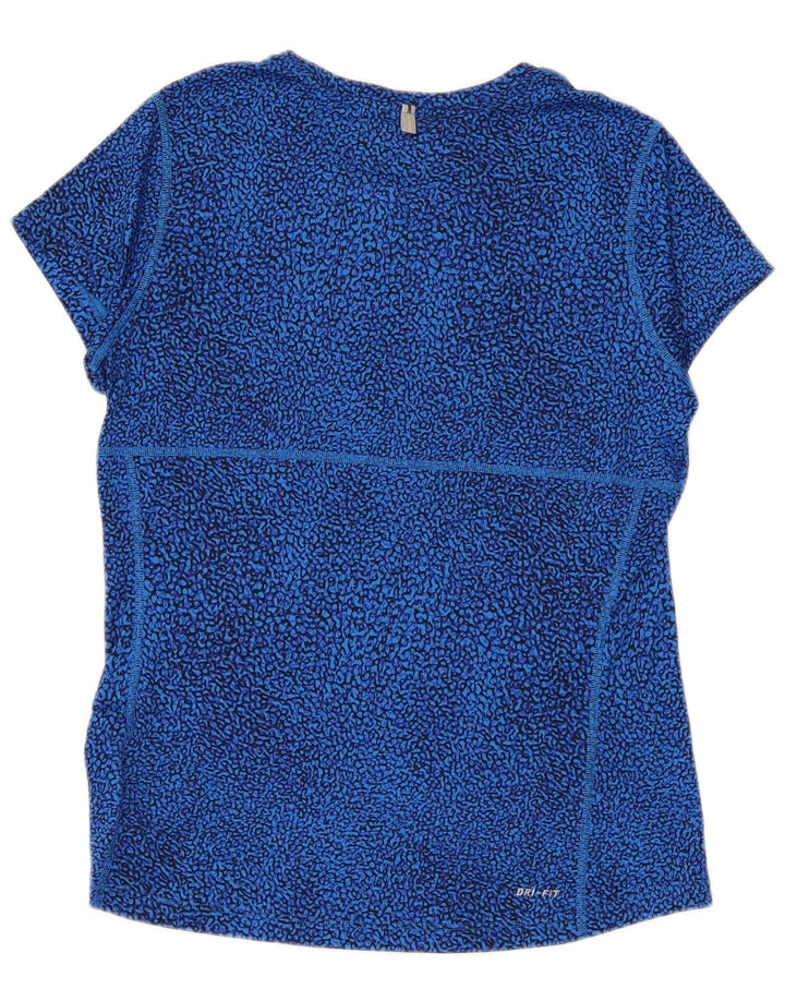 T-shirt damski Nike Top UK 12 Średni niebieski geometryczny poliester