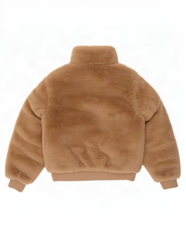 Kurtka Bomber Dziewczęca Zara Teddy Bear 9-10 lat Beżowy Poliester