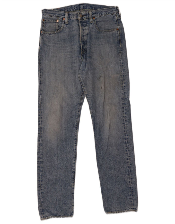 Męskie jeansy Levi's 501 CT Straight W30 L32 Niebieskie bawełniane