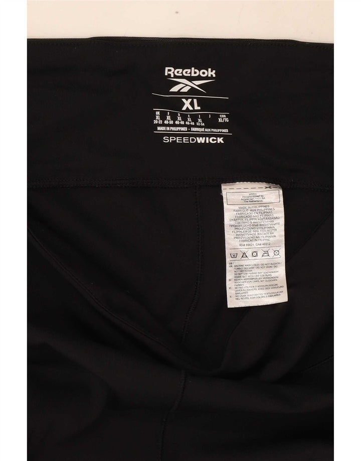 Damskie legginsy Reebok UK 20/22 XL, czarne