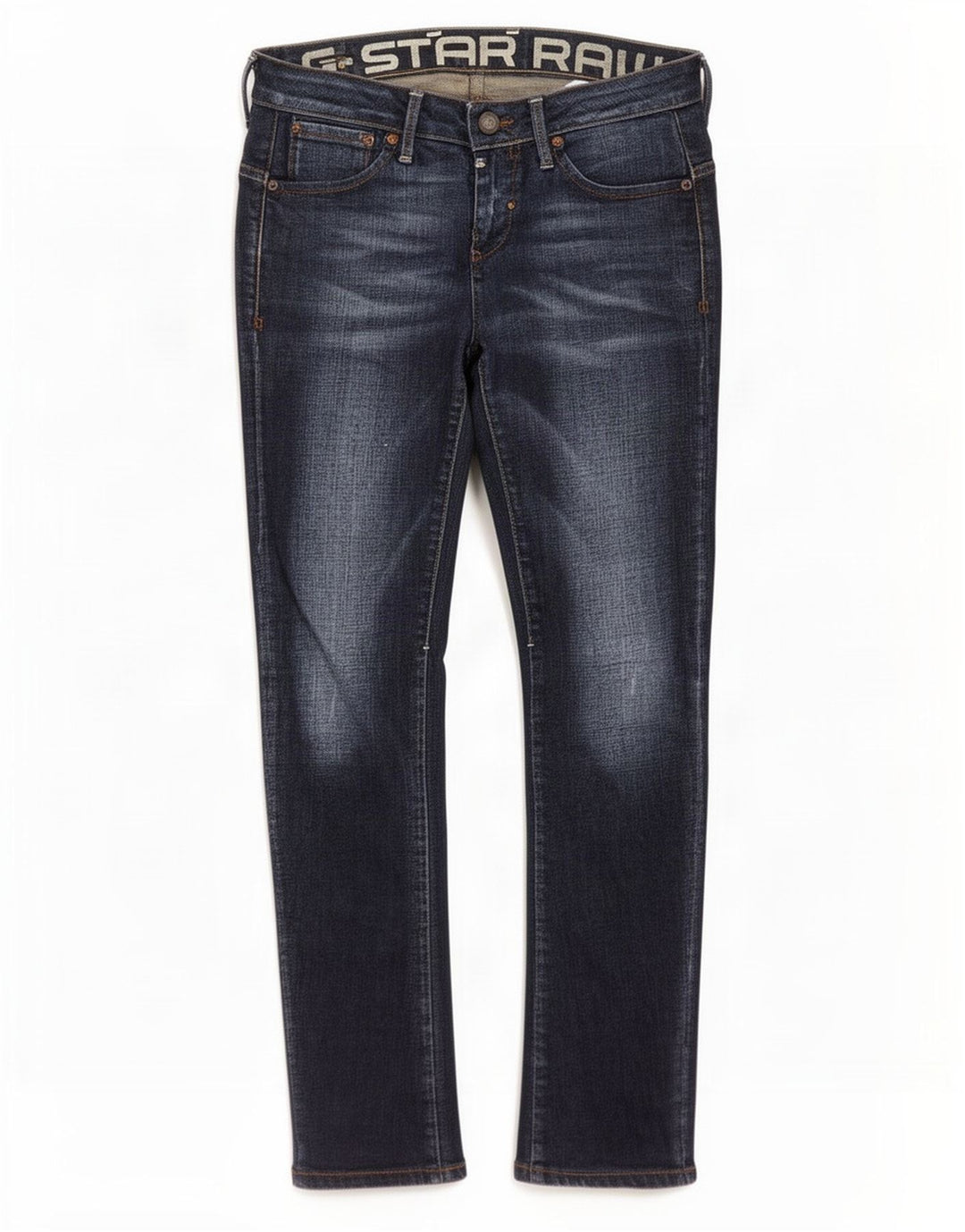 Damskie jeansy slim G-Star W28 L32 Niebieskie bawełniane