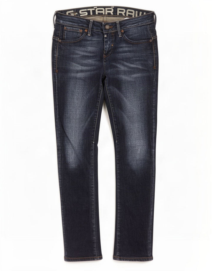 Damskie jeansy slim G-Star W28 L32 Niebieskie bawełniane