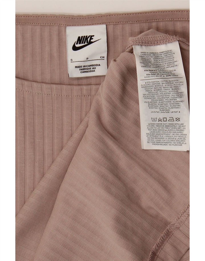 Damska koszulka NIKE Crop Oversize Top UK 10, mała, szara, bawełniana