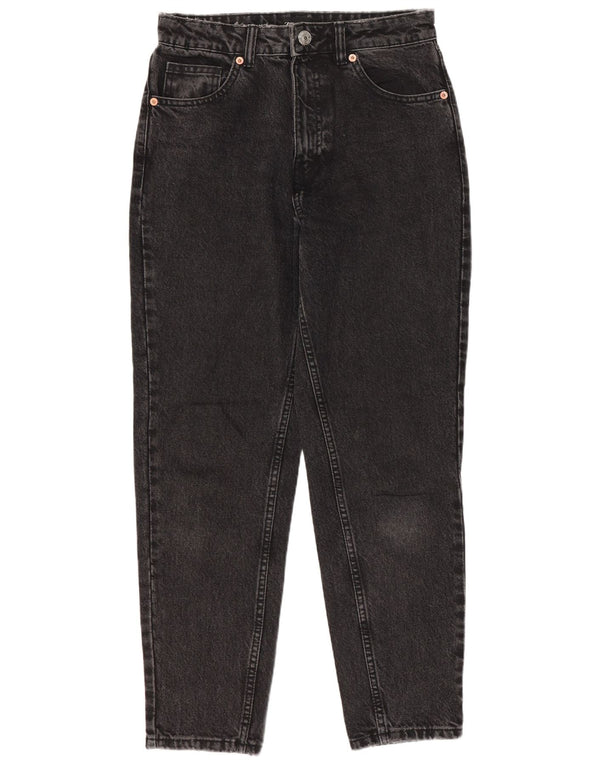 Damskie jeansy Zara z wysokim stanem, zwężane EU 36 XS W26 L27 szare