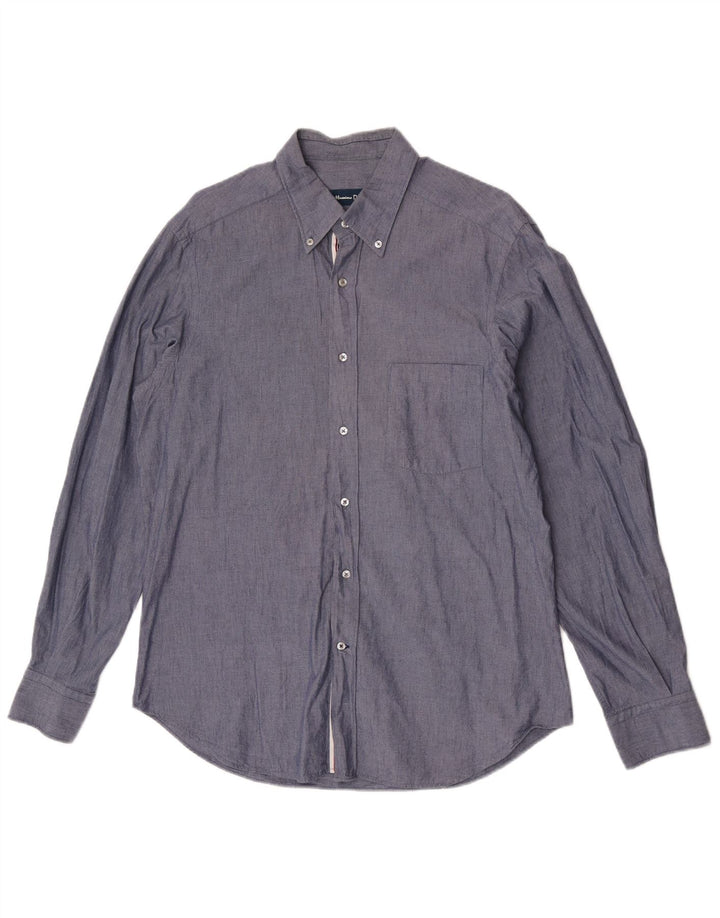 Koszula męska Massimo Dutti, duża, szara, bawełniana