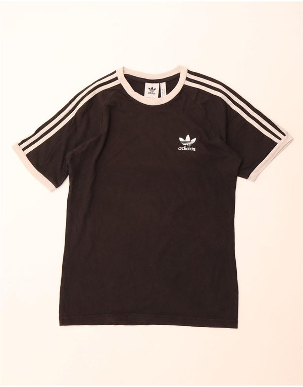 T-shirt męski ADIDAS, mały, czarny, bawełniany