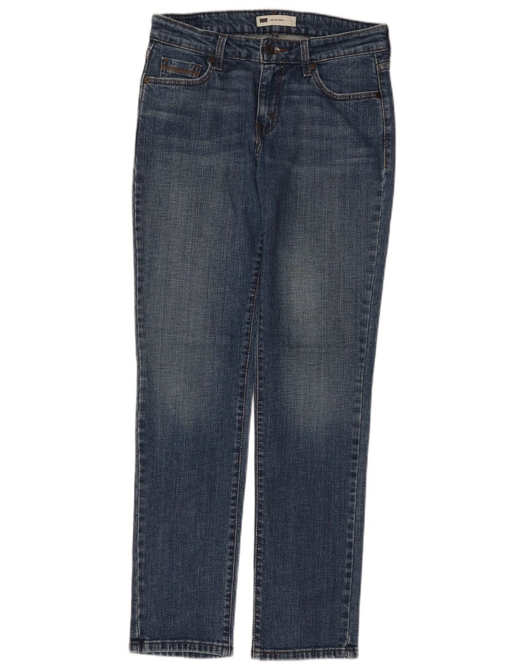 Damskie jeansy skinny ze średnim stanem LEVI'S US 8 Medium W29 L32 Niebieska bawełna