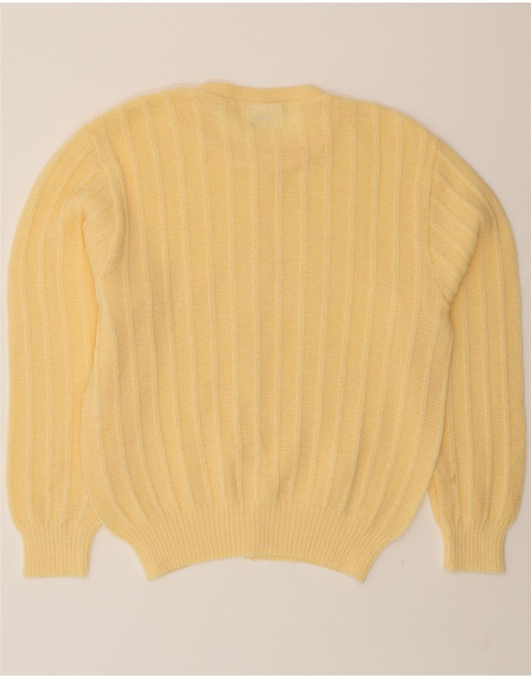 C&A Womens Cardigan Sweater UK 14 Large Yellow Acrylic Vintage C&A and Second-Hand C&A from Messina Hembry 