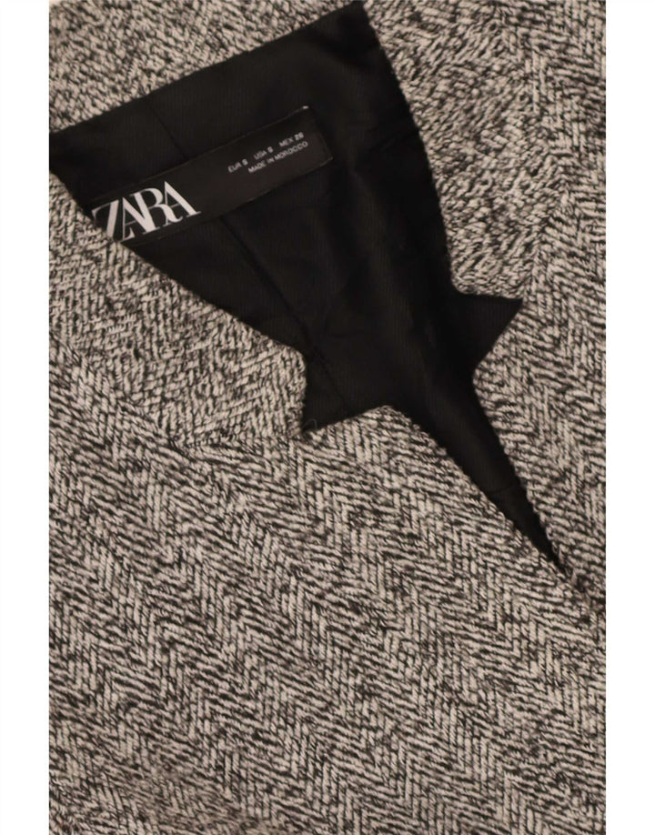 Płaszcz damski Zara Open UK 10 Small Grey w jodełkę