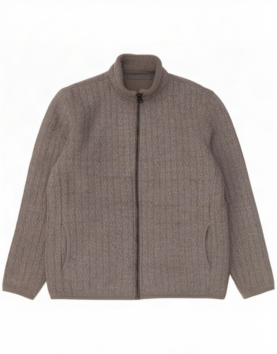 Marks & Spencer Męski sweter rozpinany, duży, szary, akrylowy