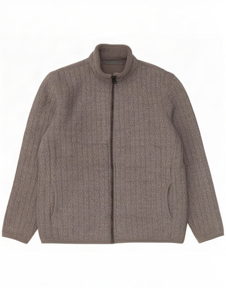 Marks & Spencer Męski sweter rozpinany, duży, szary, akrylowy