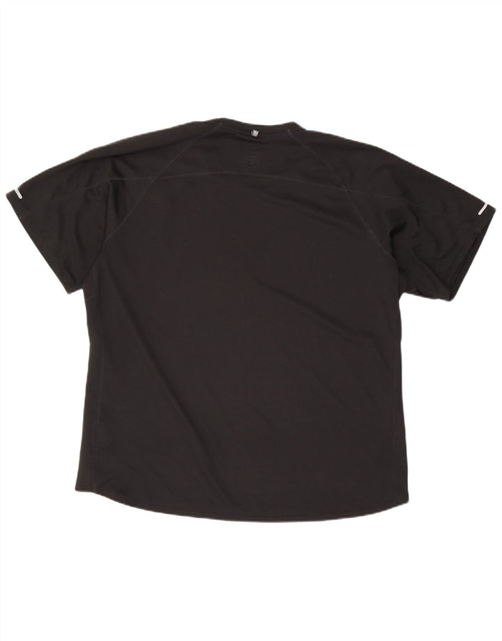 Męski T-shirt Nike Dri Fit Top 2XL Czarny Poliester
