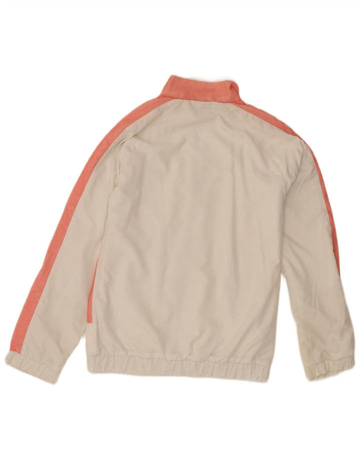 PUMA Womens Tracksuit Top Jacket UK 10 Small  White Colourblock Polyester