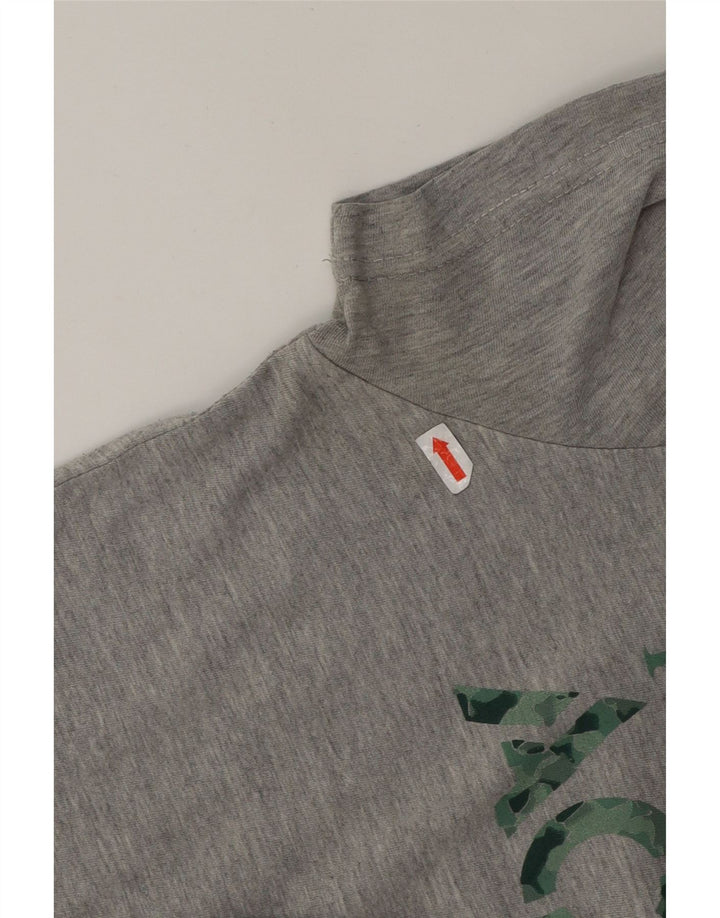 TRUSSARDI Womens Graphic T-Shirt Top UK 16 Large Grey Polyester Vintage Trussardi and Second-Hand Trussardi from Messina Hembry 