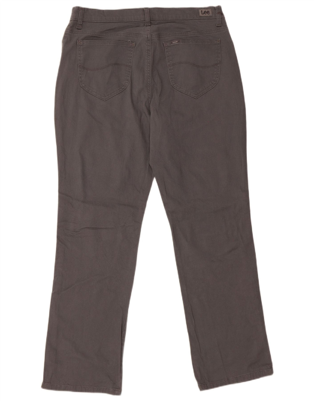 Damskie spodnie codzienne LEE o swobodnym kroju ze średnim stanem US 14 XL W36 L30 szare