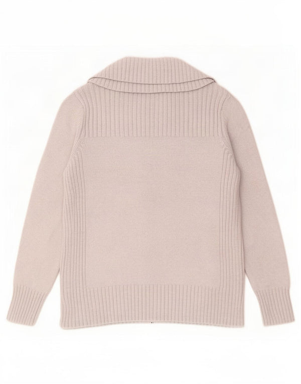 Marks & Spencer Damski sweter rozpinany UK 16, duży, szary, bawełniany