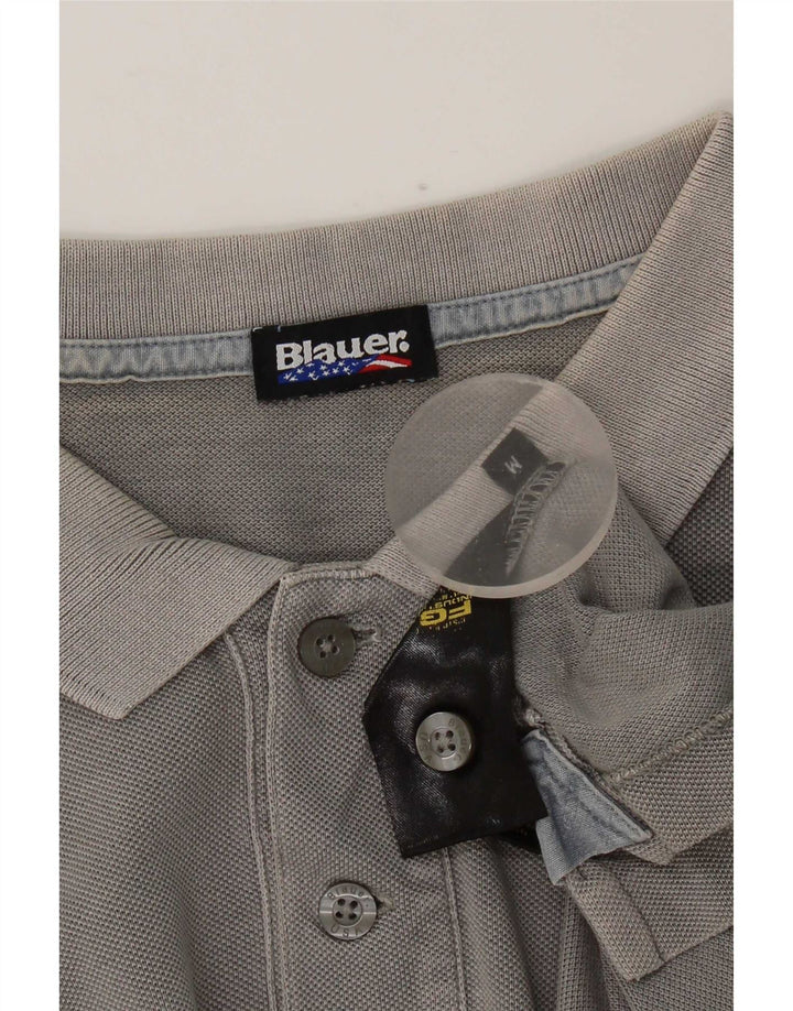 Męska koszulka polo Blauer, średnioszara