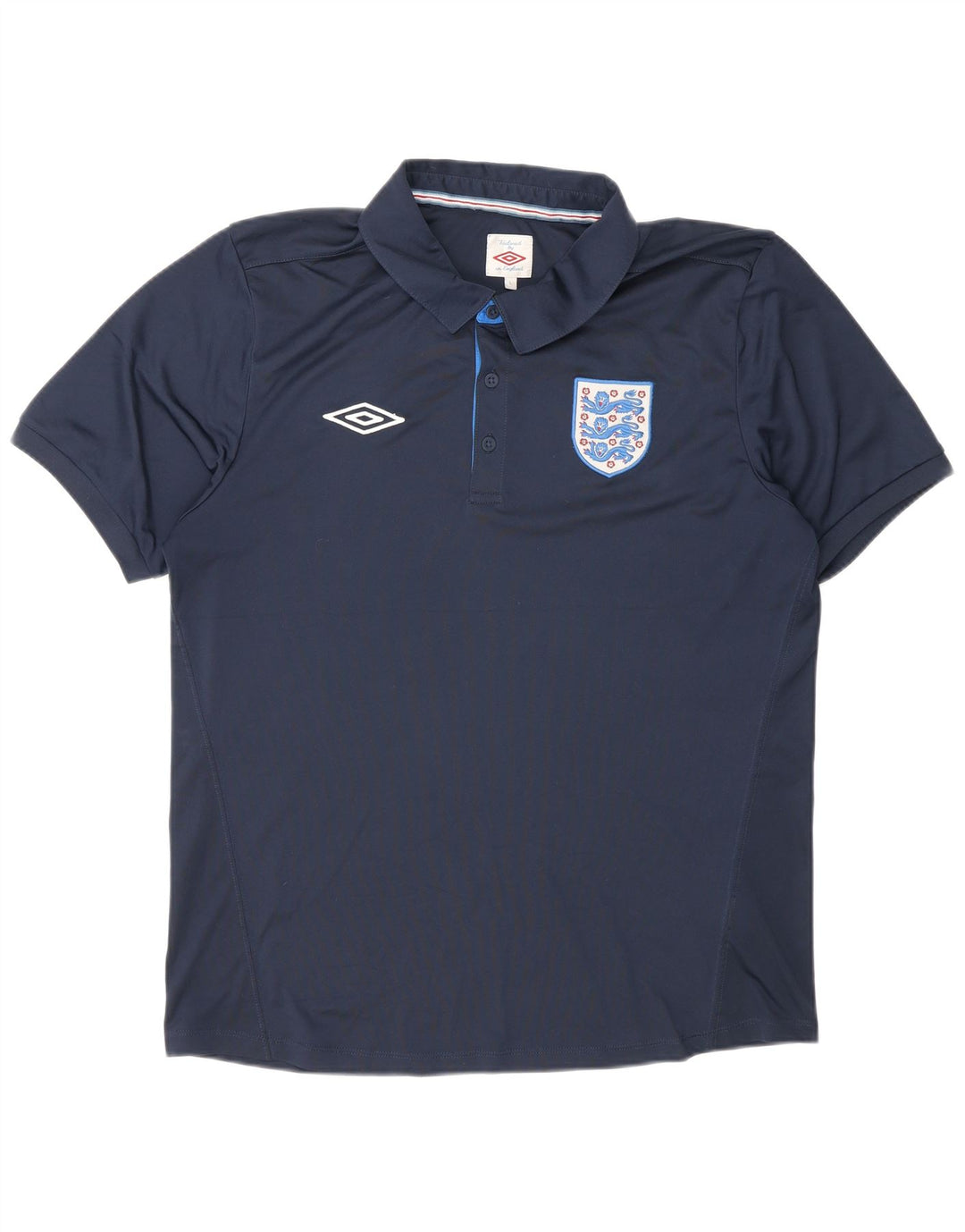 Męska koszulka polo Umbro, duża, granatowa, poliestrowa, sportowa