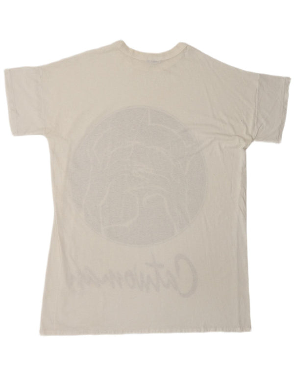 Vintage męski t-shirt z grafiką DC Comics 1991 DC Comics, duży, biały