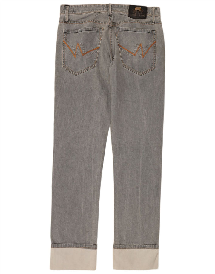 WARREN WEBBER Męskie proste dżinsy W32 L35 Szara bawełna