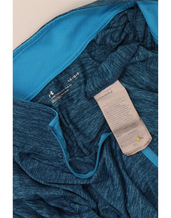 Męski dres z zamkiem błyskawicznym Under Armour Top duży niebieski nakrapiany