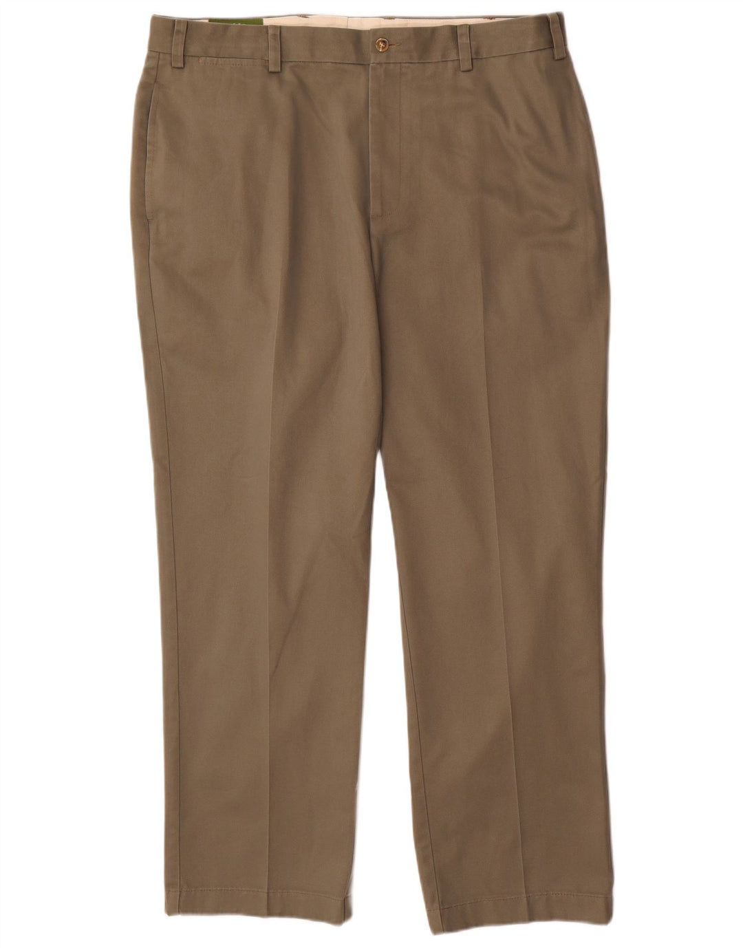 Męskie proste spodnie chino ORVIS W38 L30, bawełna khaki