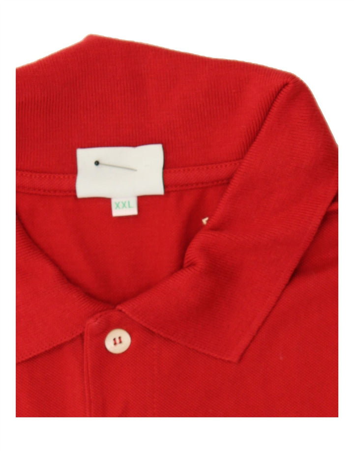 DIADORA Mens Polo Shirt 2XL Red Cotton Vintage Diadora and Second-Hand Diadora from Messina Hembry 