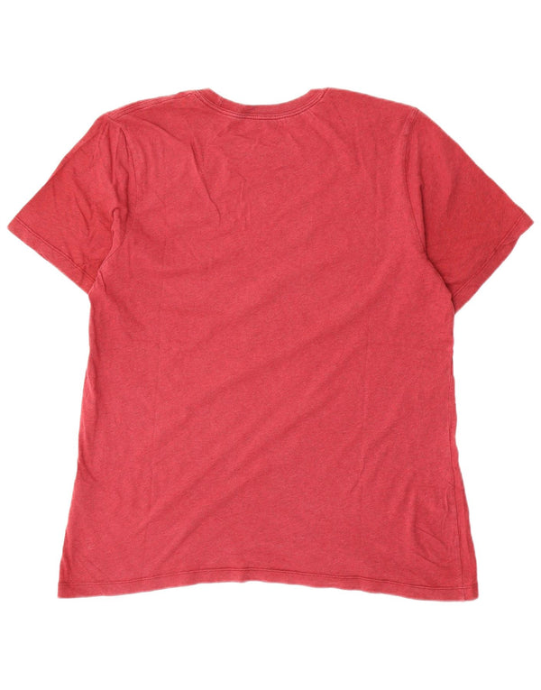 T-shirt męski Nike, duży, czerwony, bawełniany
