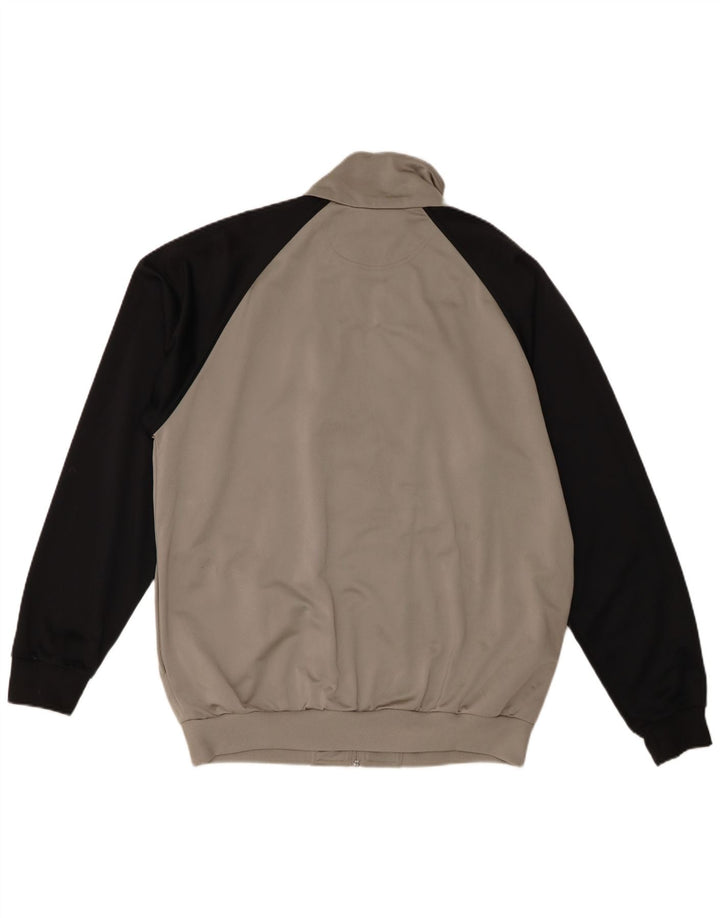 Męska kurtka dresowa Kappa XL Szary poliester z blokami kolorów