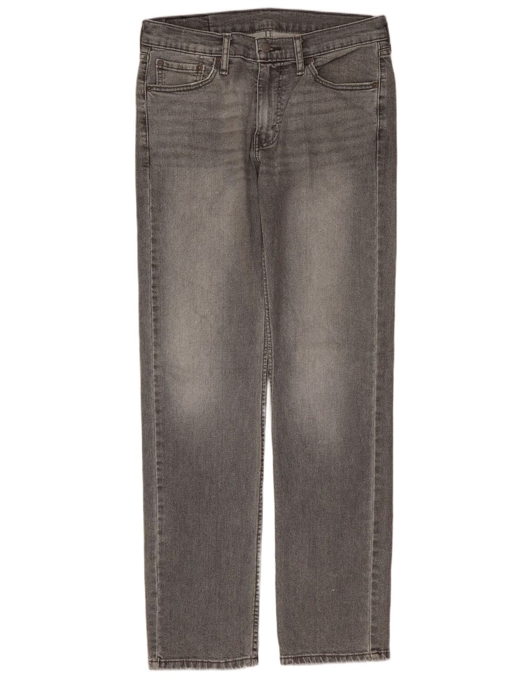 Męskie dżinsy Levi's 514, proste, rozmiar 30, W30, L32, szara bawełna