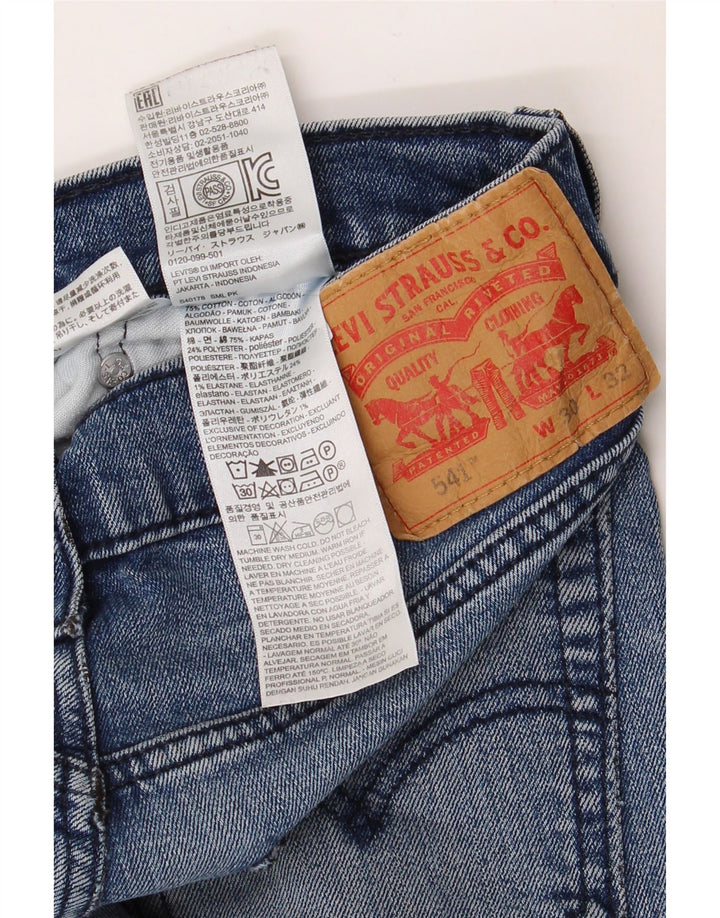 Damskie jeansy LEVI'S 541 Straight W30 L32 Niebieskie bawełniane