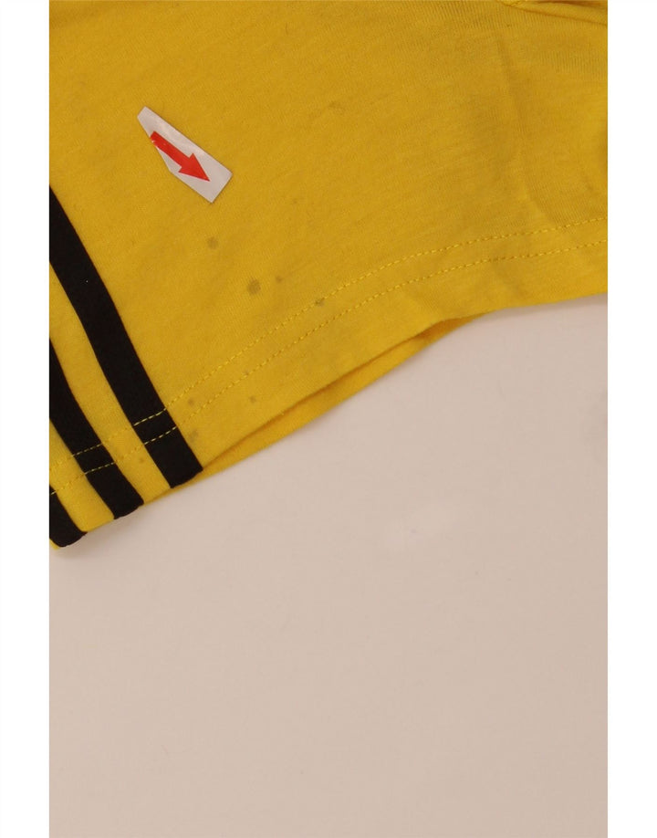 Adidas Męska koszulka Climalite Top, duża, żółta, poliestrowa