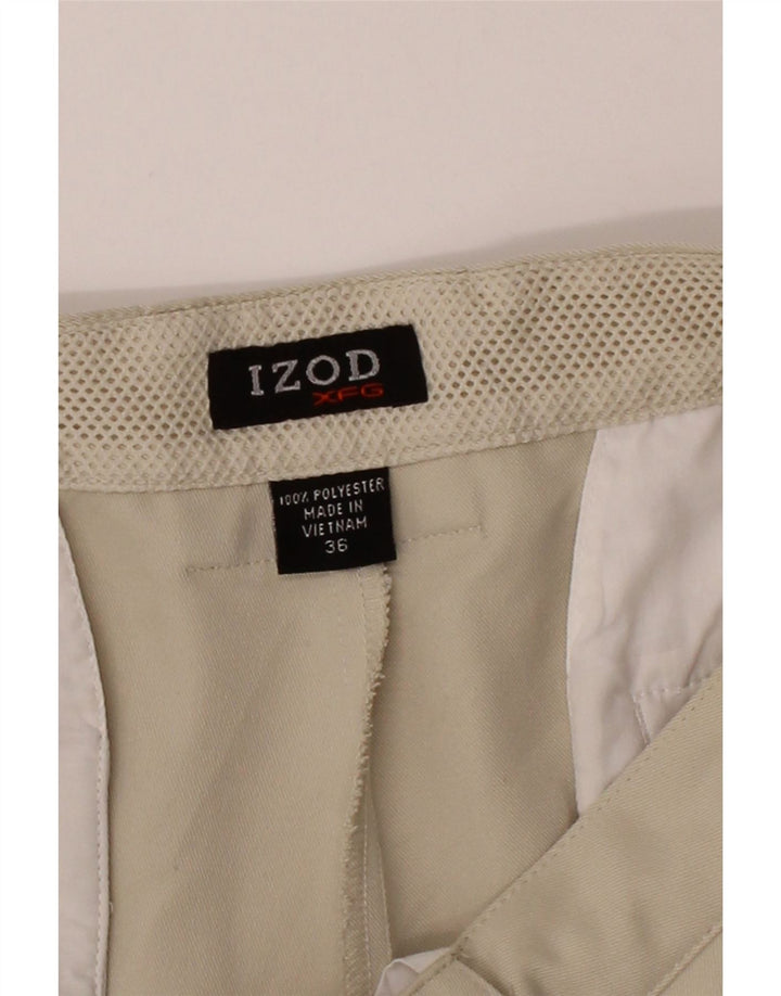 IZOD Mens Cargo Shorts W36 Large  Beige Polyester Vintage Izod and Second-Hand Izod from Messina Hembry 