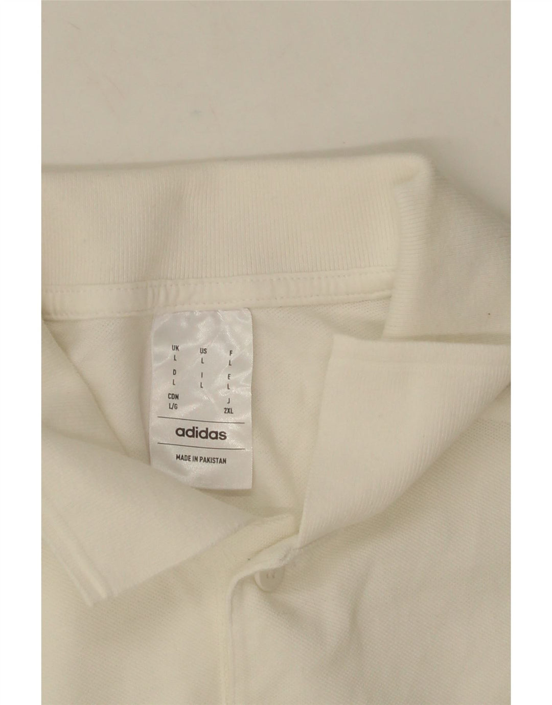 Męska koszulka polo Adidas, duża, biała