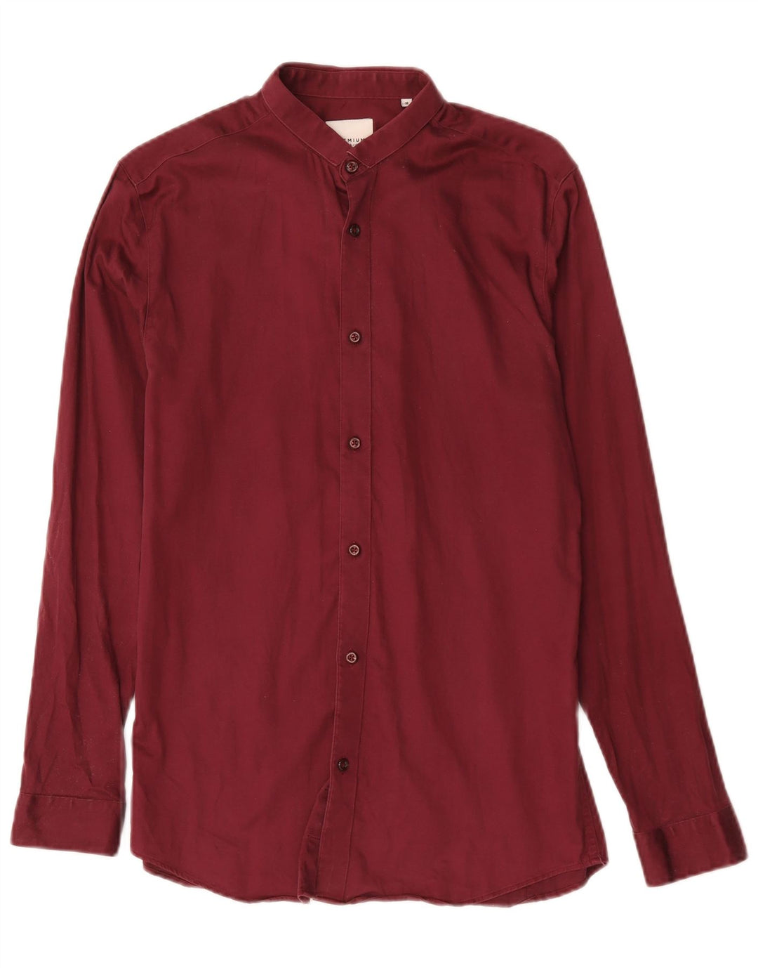 Koszula męska Jack & Jones, rozmiar 40, średnia, bordowa bawełna