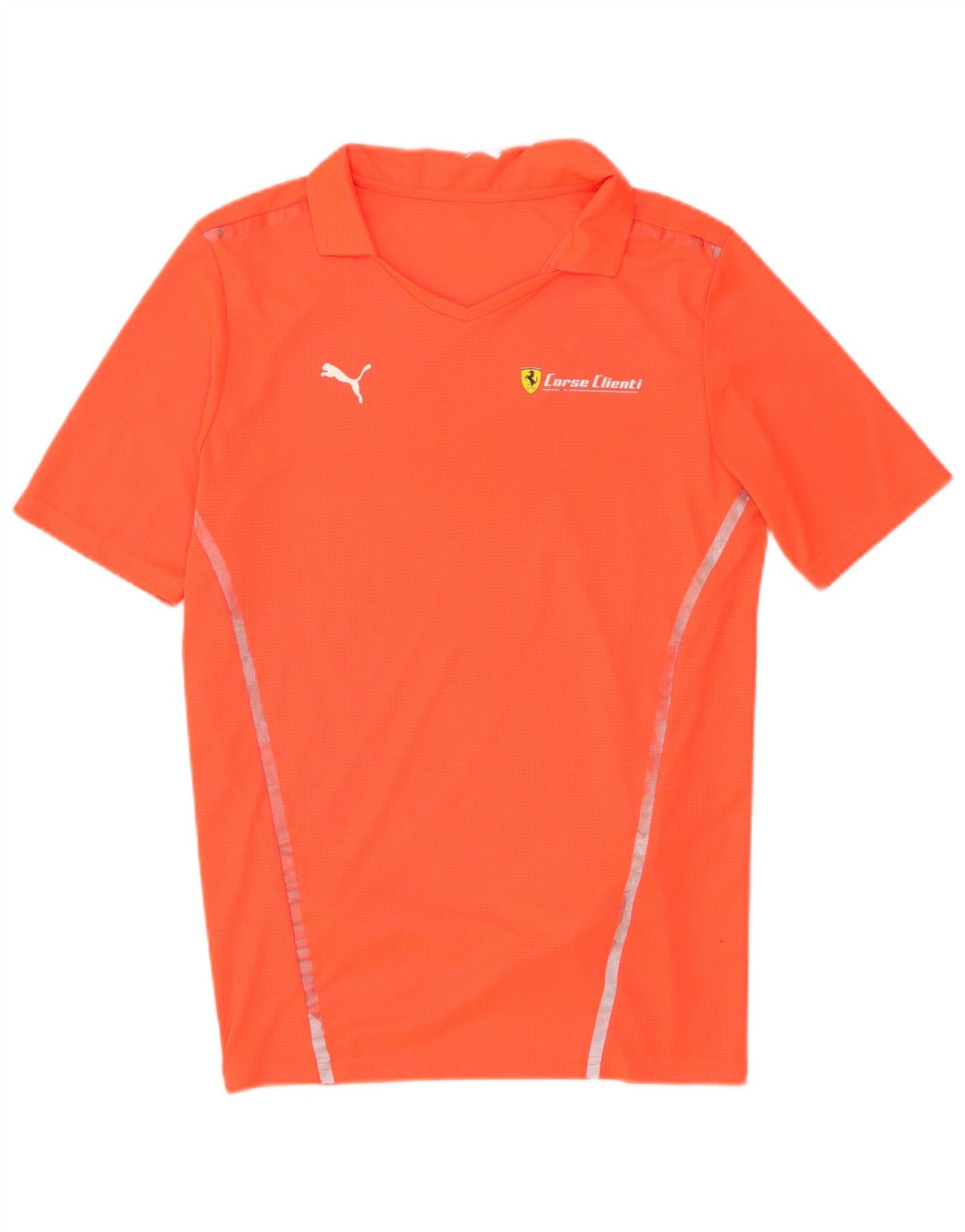 Męska koszulka polo Puma, mała, pomarańczowa, z poliestru