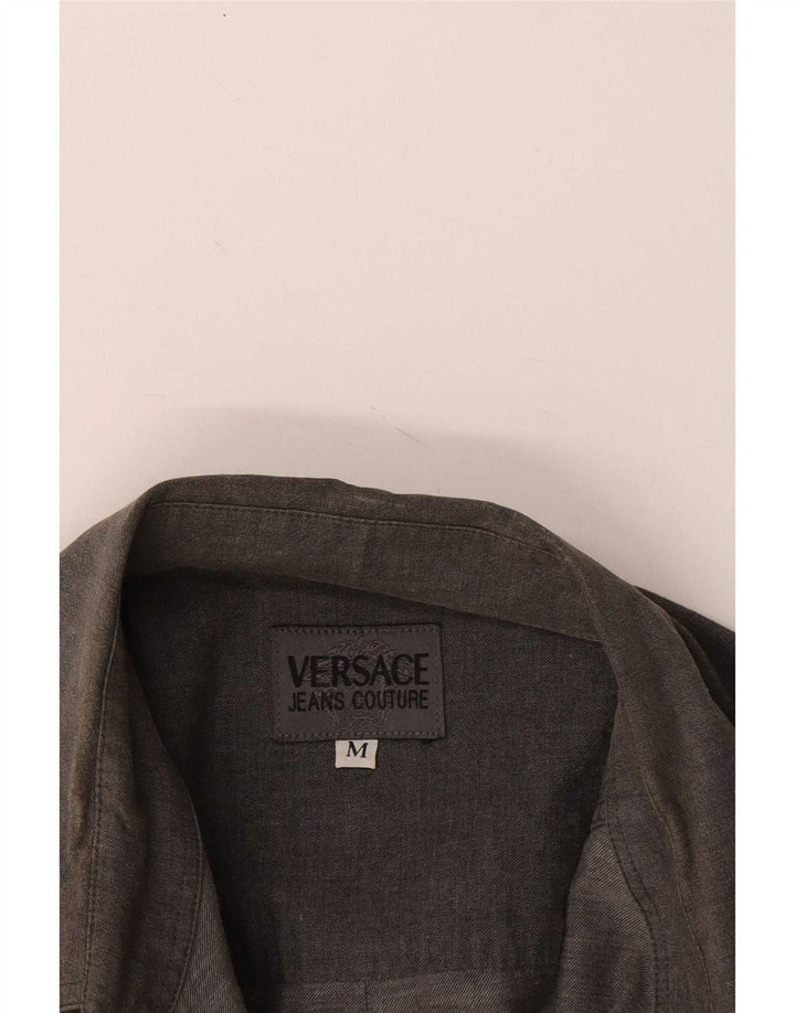 Koszula męska Versace, średnioszara