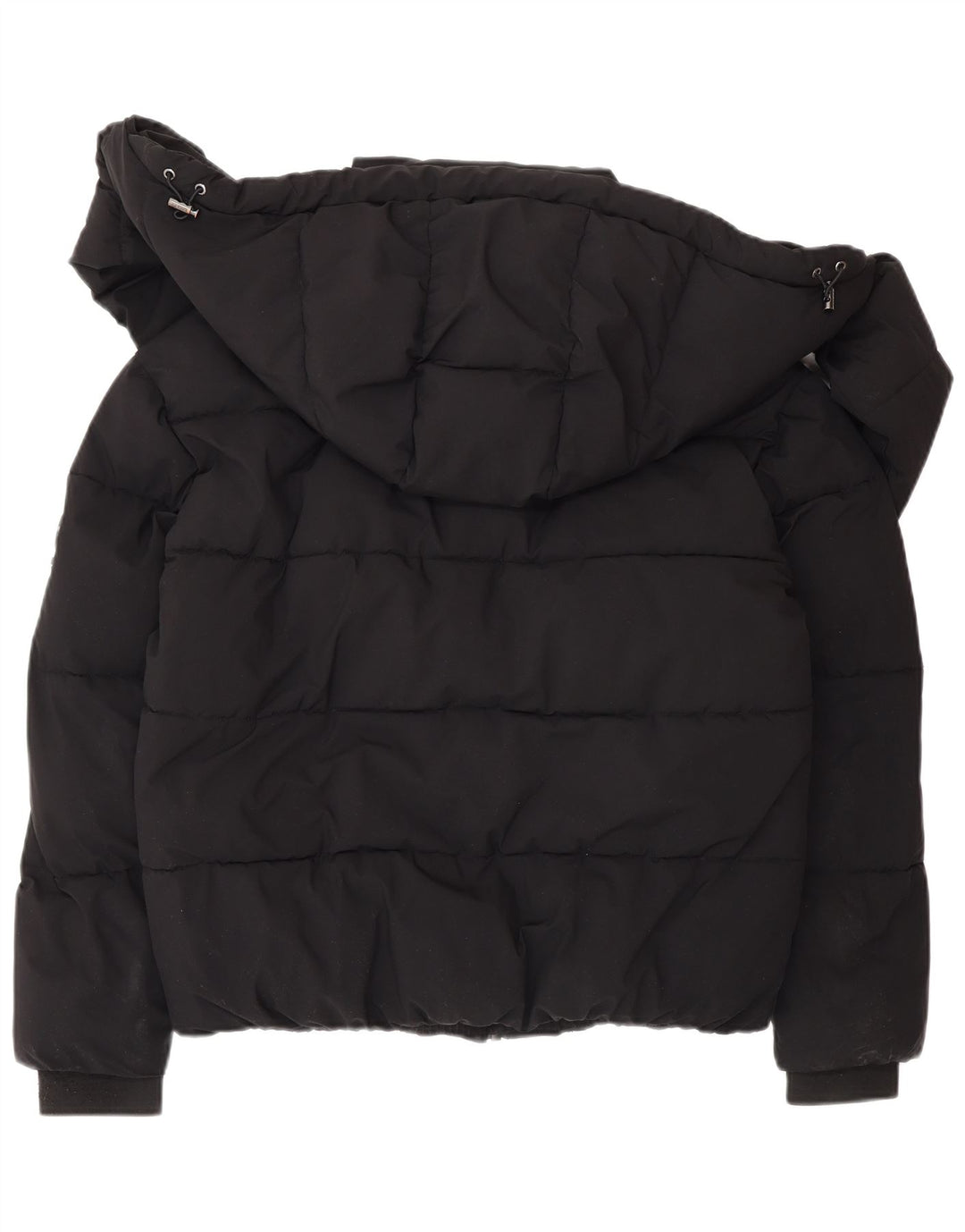 Damska ocieplana kurtka z kapturem Dkny UK 6 XS, czarna, poliestrowa, zimowa