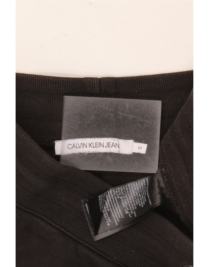 Damskie spodenki sportowe Calvin Klein Graphic UK 14, średnie, czarne, bawełniane