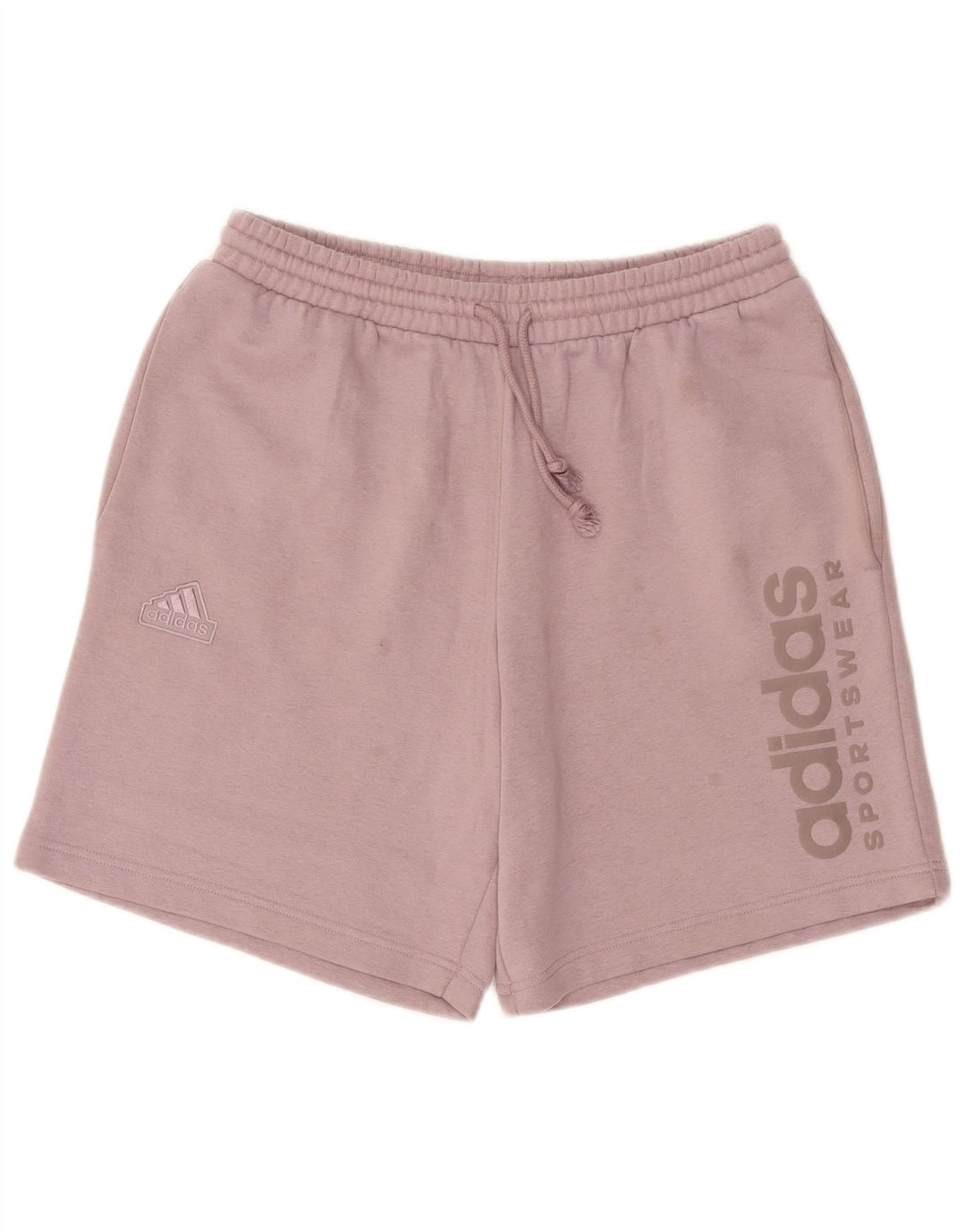 Męskie spodenki sportowe Adidas Graphic, średnio różowe, bawełniane