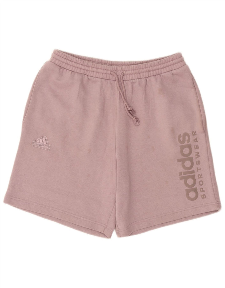 Męskie spodenki sportowe Adidas Graphic, średnio różowe, bawełniane