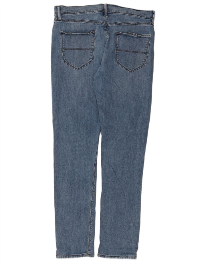 Marks & Spencer Męskie jeansy slim W34 L33 Niebieskie bawełniane