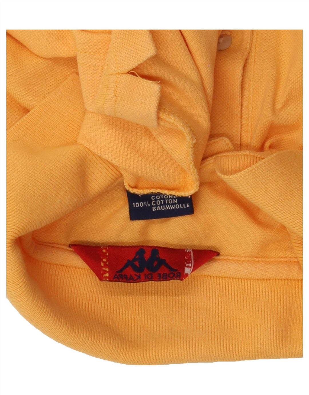 KAPPA Mens Polo Shirt Medium Yellow Cotton Vintage Kappa and Second-Hand Kappa from Messina Hembry 