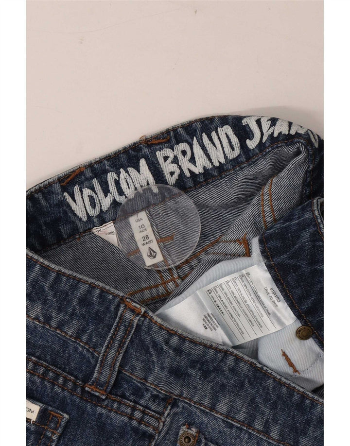 Damskie spodenki jeansowe Volcom W28 Średnioniebieskie bawełniane