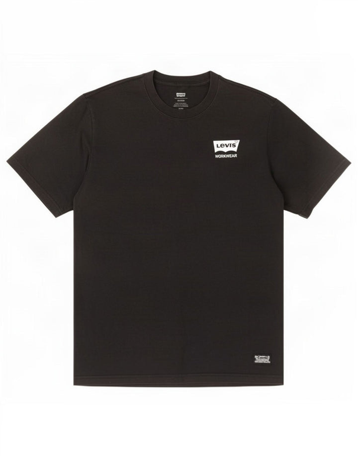 Męski T-shirt Levi's o swobodnym kroju, mały, czarny, bawełniany