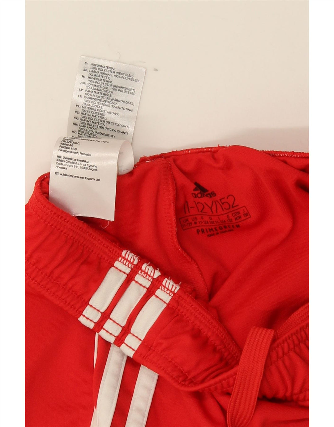 Chłopięce spodenki sportowe Adidas Aeroready 11-12 lat, czerwony poliester