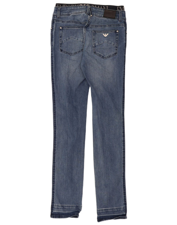 Emporio Armani Chłopięce dżinsy slim 14-15 lat W30 L33 Niebieska bawełna