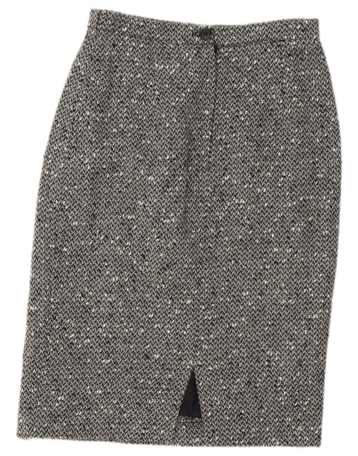 Elegancki damski zestaw spódnic zapinanych na 3 guziki, 2 częściowy IT 42 Medium W28 Szary nakrapiany