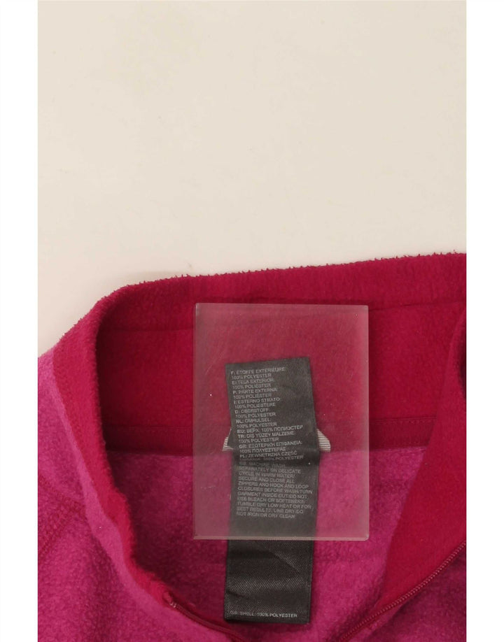Damski sweter polarowy The North Face z zamkiem błyskawicznym, UK 12, średni różowy poliester