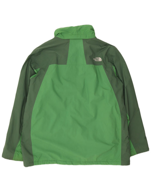 Męska kurtka wiatrówka The North Face UK 42 XL, zielony nylon w bloki kolorów